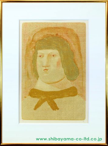 真作 有元利夫「少女」1984年 リトグラフ 版画 限定60部 作家保存用EA版 有元利夫「少女」リトグラフ :: 絵画買取・販売 - シバヤマ