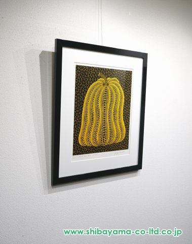草間彌生「かぼちゃMT」シルクスクリーン :: 絵画買取・販売 - シバヤマ