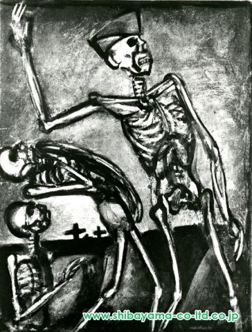 ジョルジュ・ルオー「MISERERE （ミセレーレ）より『DEBOUT LES MORTS! 死者よ起て No.54』」銅版画