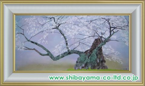 中島千波「神代桜(1)」木版画 :: 絵画買取・販売 - シバヤマ 中島千波「神代桜(1)」木版画 :: 絵画買取・販売 - シバヤマ