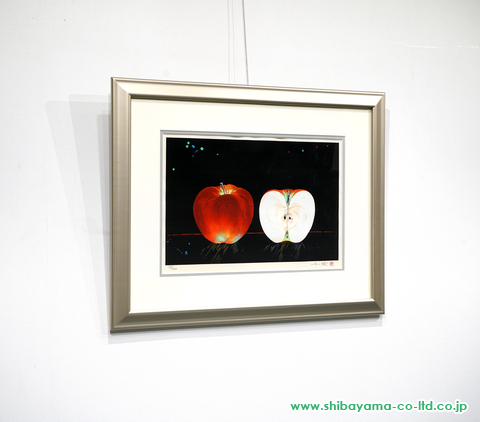 中島千波「りんご (Apple)」木版画 :: 絵画買取・絵画販売専門店 