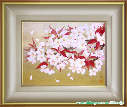 森田りえ子「山桜」木版画