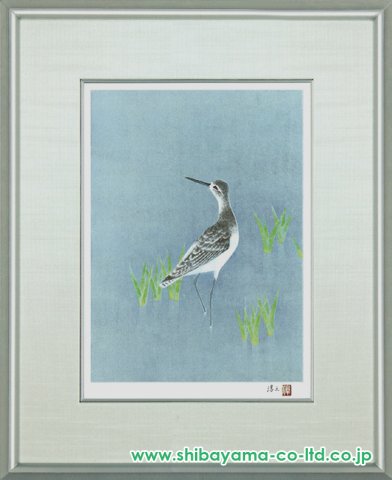 上村淳之「春宵(鴫二題)」リトグラフ :: 絵画買取・販売 - シバヤマ