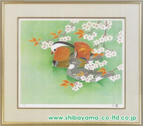 上村淳之「雪月花より『花(雪月花より)』」リトグラフ :: 絵画