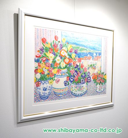 レスリー・セイヤー「セイリング」シルクスクリーン :: 絵画買取