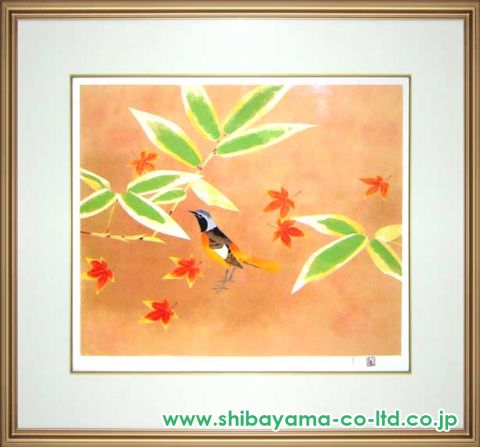 「月・杜鵑（ほととぎす）」上村淳之 オリジナルリトグラフ 159/250 日本画 月・杜鵑（ほととぎす）」上村淳之 オリジナルリトグラフ 159