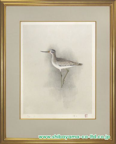 上村淳之「鴫」リトグラフ :: 絵画買取・販売 - シバヤマ