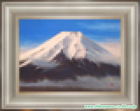 国府克「紅富士」日本画 F8号