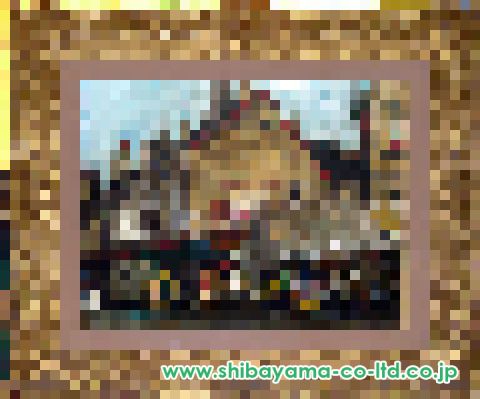 児玉幸雄「村の朝市」油彩 6号 :: 絵画買取・販売 - シバヤマ