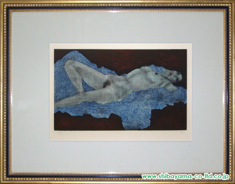 加山又造 横になる裸婦Ⅱ-2 人物画 女性像 美人画 絵画 版画 真作保証
