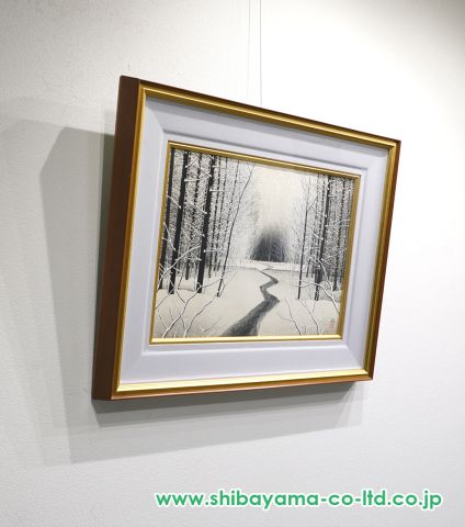 加山又造「雪」木版画 :: 絵画買取・販売 - シバヤマ