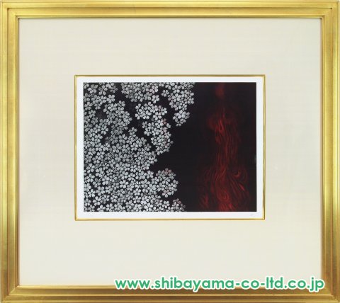 加山又造「雪月花より『花』」メゾチント＋アクアチント :: 絵画買取