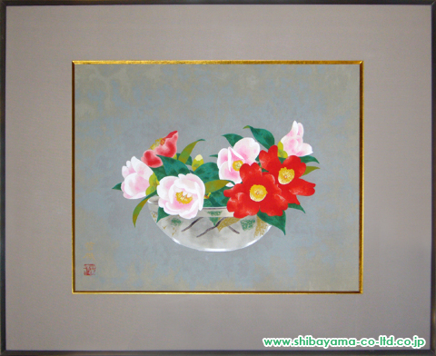 山口華楊 木版画 「水蜜桃」152/250 31.3×44.5版画に - 版画