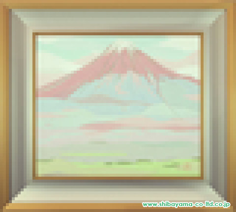 伊藤髟耳「富士山」日本画 10号