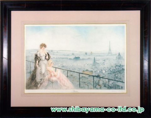 ルイ・イカール「モンマルトルの風景(カラー)パリ Paris