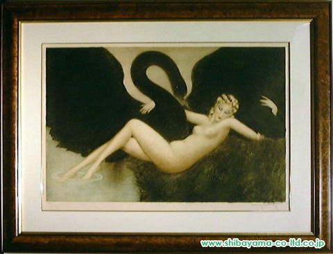 ルイ・イカール「LEDA AND THE SWAN」エッチング :: 絵画買取・絵画