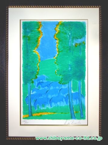 アンドレ・ブラジリエ「青い馬の群れ」リトグラフ :: 絵画買取
