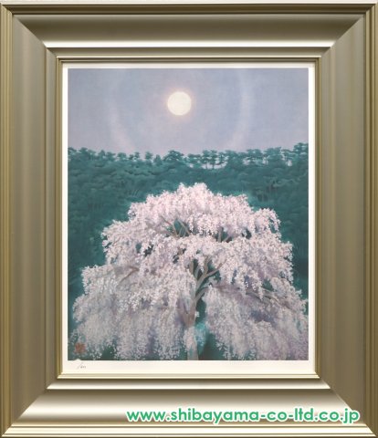 東山魁夷　「花明り」　新復刻画　落款・エディション・作品証明シール有り 東山魁夷 「花明り」 新復刻画 落款・エディション・作品証明