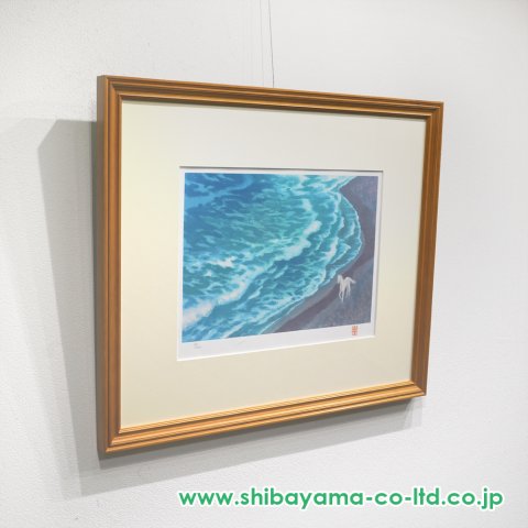 東山魁夷「風吹く浜」セリグラフ :: 絵画買取・販売 - シバヤマ