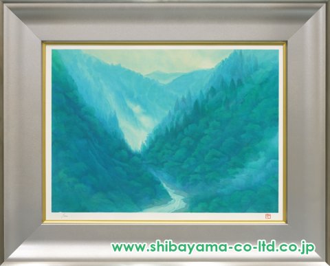 東山魁夷「雲上がる峡」リトグラフ :: 絵画買取・販売 - シバヤマ