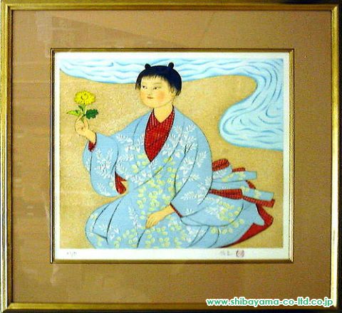 森田嚝平版画「春夏秋冬」1499
