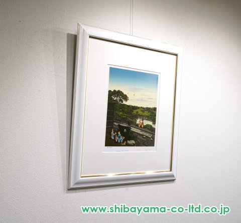 ヒロ・ヤマガタ「日本のエッセンス 水前寺公園」シルクスクリーン