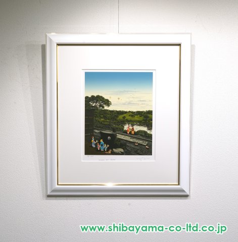 ヒロ・ヤマガタ「日本のエッセンス 水前寺公園」シルクスクリーン