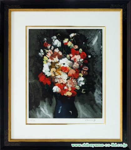 モーリス・ド・ヴラマンク「花瓶の花(Guy Spitzer 版)」ヘリオグラ