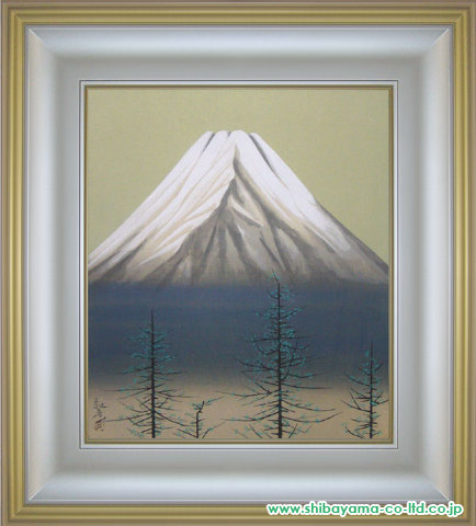 安田靫彦「富士」木版画