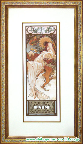 アルフォンス・マリア・ミュシャ「夏(1897)」リトグラフ＋リクリエーション版