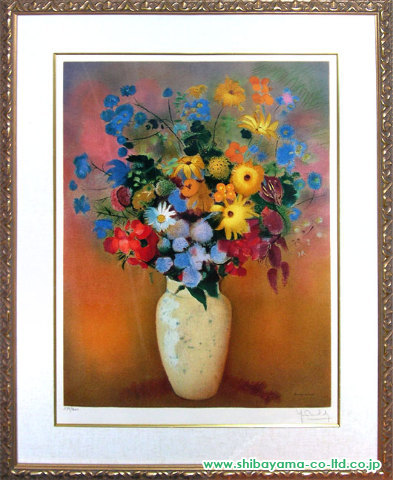 オディロン・ルドン「花瓶と花」リトグラフ :: 絵画買取・絵画販売専門 