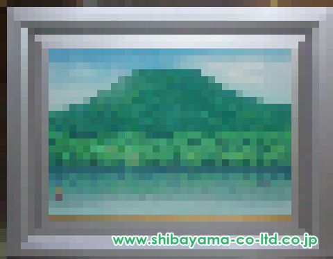 佐々木豊「新緑湖映」日本画 F15号 :: 絵画買取・販売 - シバヤマ