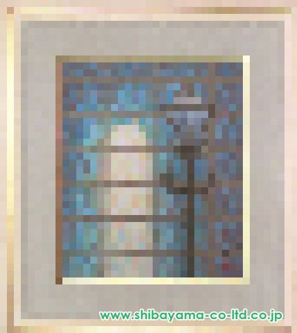 青木淑江「光る窓」日本画 10号 :: 絵画買取・販売 - シバヤマ