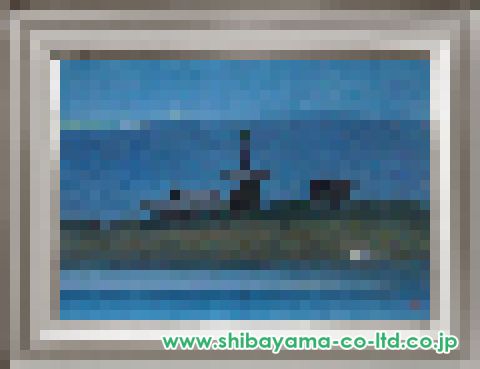 今井珠泉「晨（薬師寺）」日本画 F30号 :: 絵画買取・販売