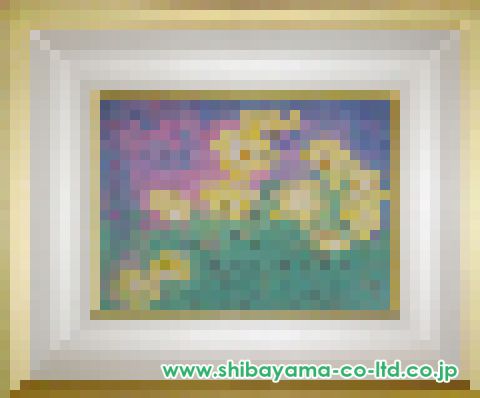 福井時子「花麗（はなうらら）」日本画 F4号 :: 絵画買取・販売