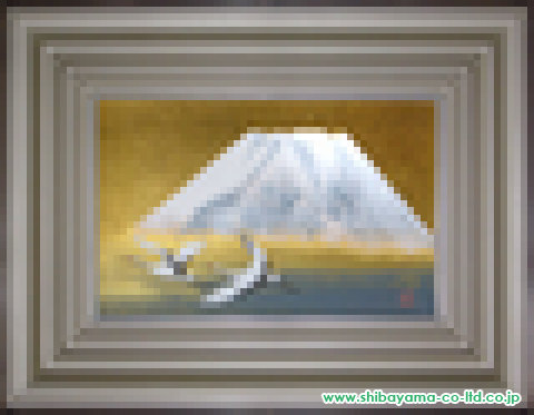 村山徑「富岳之図」日本画