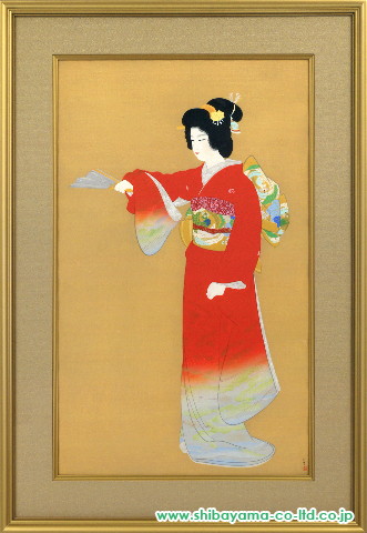 上村松園「序の舞」木版画 :: 絵画買取・絵画販売専門店 - 株式会社 