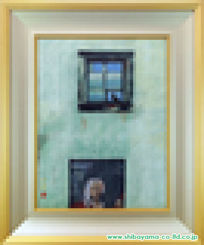 岩永てるみ「ビバルディの窓」日本画 F10号
