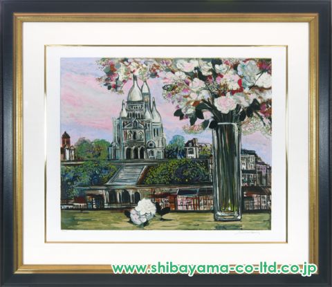 ミッシェル·アンリ　絵画　アート  シルクスクリーン ミッシェル・アンリ 【赤いインスピレーション】オリジナル