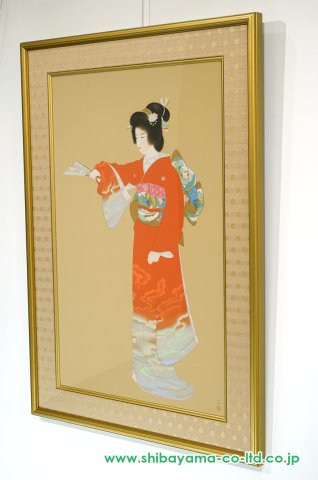 他の方発送×上村松園【わかば】シルクスクリーン380限定 上村松園「序の舞」シルクスクリーン :: 絵画買取・販売 - シバヤマ