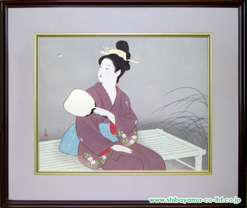 上村松園「蛍」木版画 :: 絵画買取・絵画販売専門店 - 株式会社シバヤマ