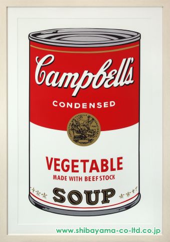 アンディ・ウォーホル「キャンベルスープ (VEGETABLE)」シルク アンディ・ウォーホル「キャンベルスープ (VEGETABLE)」シルク