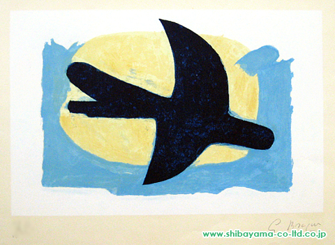 ジョルジュ・ブラック「Blue and Yellow Bird」リトグラフ :: 絵画買取
