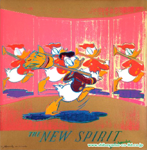 アンディ・ウォーホル「Adsより『THE NEW SPIRIT (DONALD DUCK)』」シルクスクリーン :: 絵画買取・販売 - シバヤマ