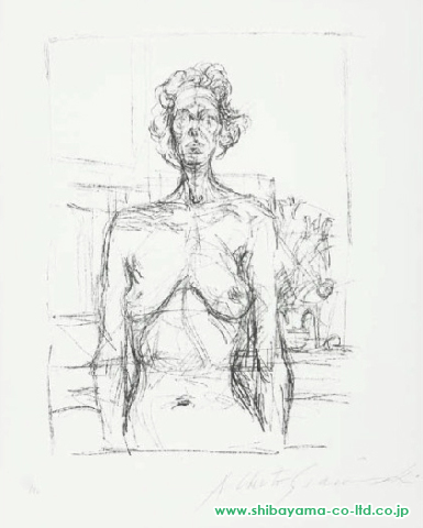 アルベルト・ジャコメッティ「花を持つ裸婦」リトグラフ :: 絵画買取 ...