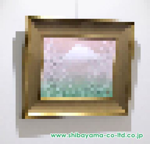 石踊達哉「富士にしだれ桜」日本画 6号 :: 絵画買取・販売 石踊達哉「富士にしだれ桜」日本画 6号 :: 絵画買取・販売