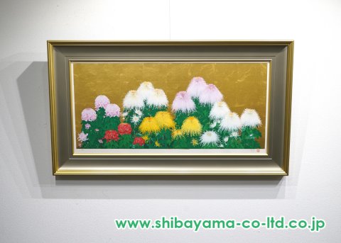 森田りえ子「秋華」シルクスクリーン＋本金箔 :: 絵画買取・販売