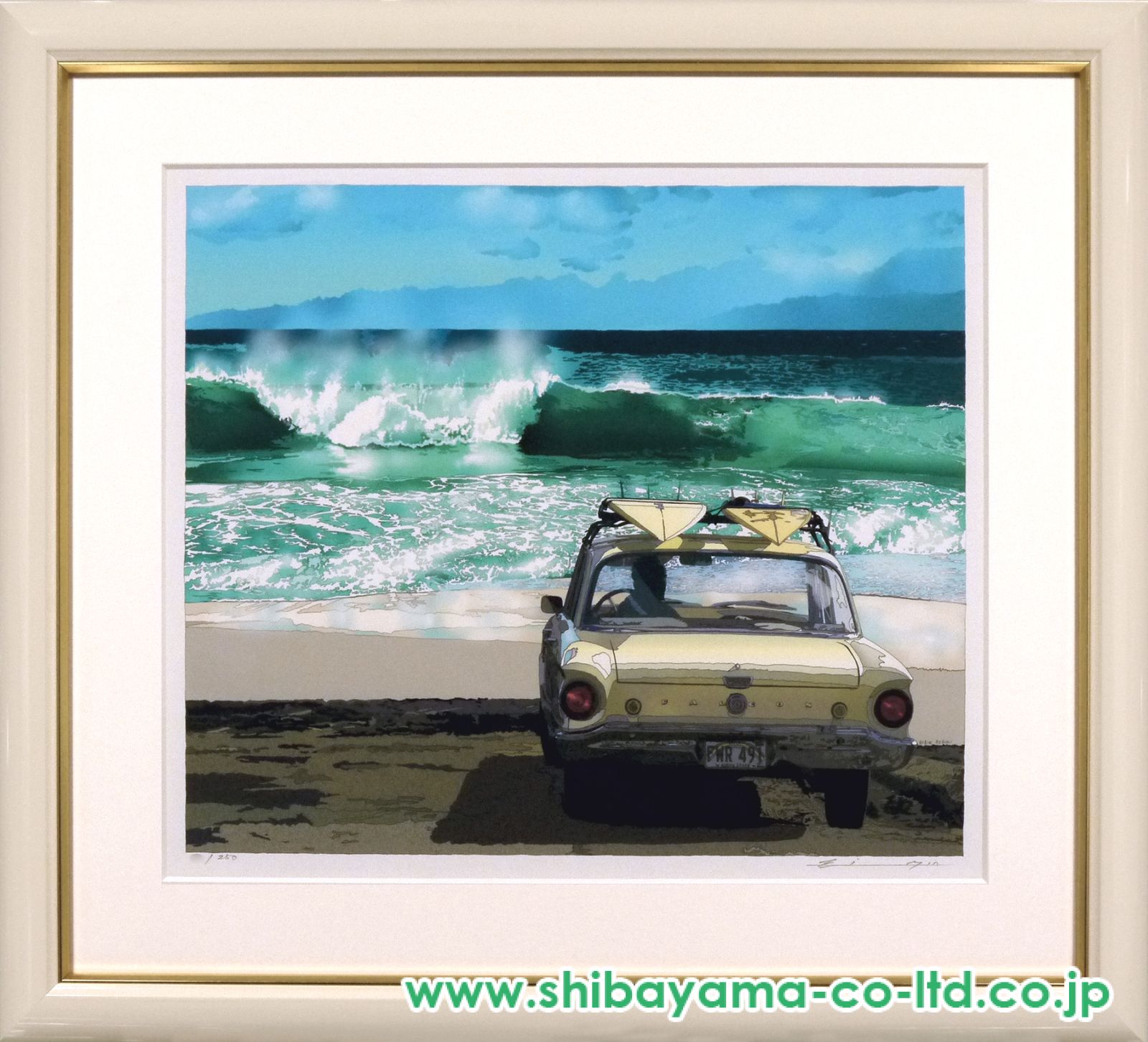 鈴木英人「サンディー ビーチ」EMグラフ :: 絵画買取・販売