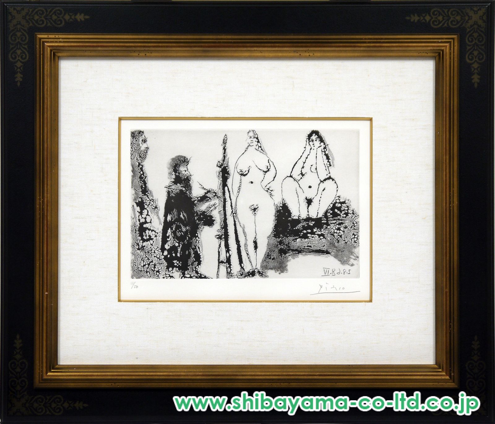 パブロ・ピカソ 版画　男女のヌード 351/666 10278_5f8d40aa7d82936aac054c27