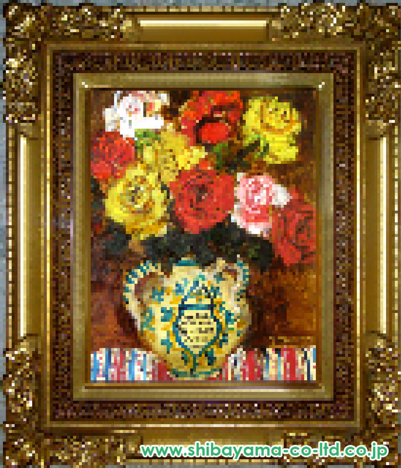 児玉幸雄「薔薇」油彩 F6号 :: 絵画買取・販売 - シバヤマ